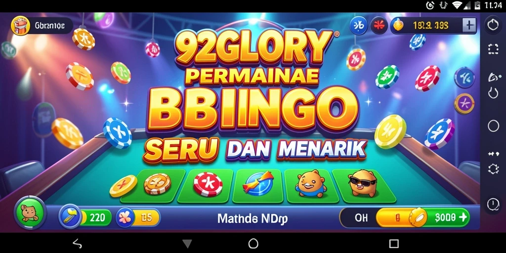 Screenshot gameplay 92GLORY yang penuh aksi bingo.