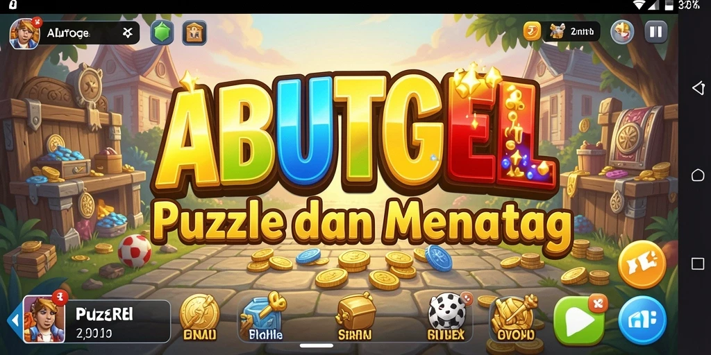 Tampilan gameplay menarik dari ABUTOGEL dengan tantangan Puzzle.