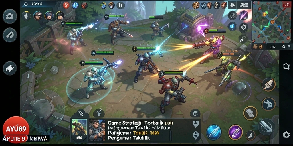 Tampilan gameplay AYU89 yang menegangkan dan penuh aksi strategi.