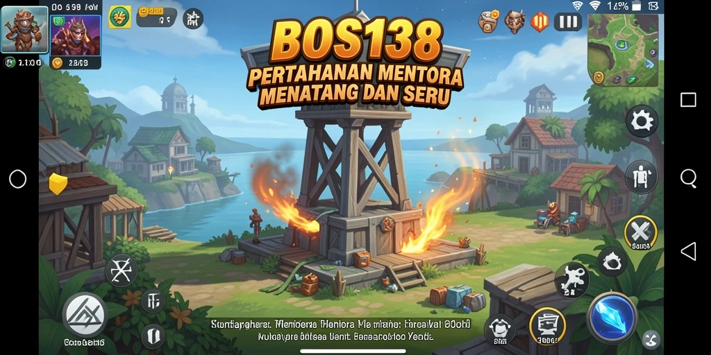 Tangkapan layar aksi menara pertahanan dalam BOS138 yang seru dan strategis.