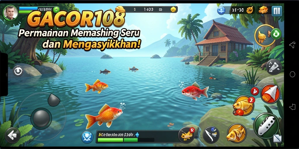 Tampilan menarik dari gameplay memancing di GACOR108.