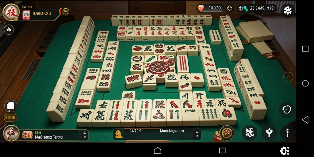 Screenshot gameplay KARTUTOTO saat menyelesaikan level Mahjong.
