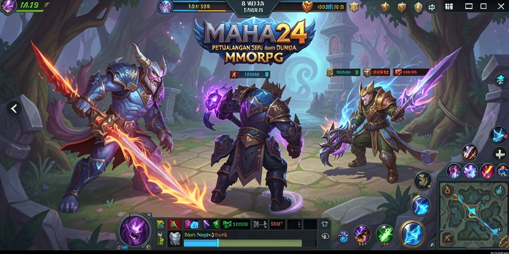 Tampilan gameplay seru dari MAHA24 dalam dunia MMORPG.