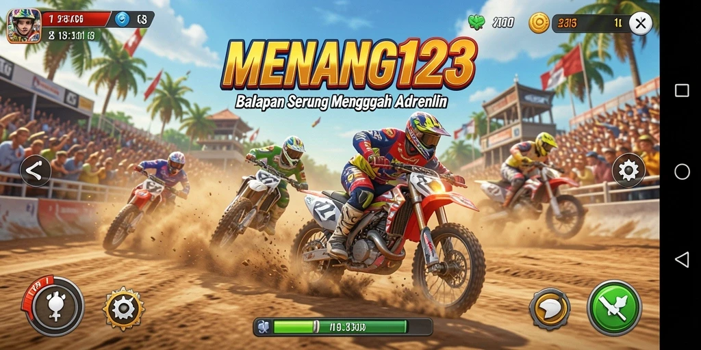 Tampilan menegangkan dari balapan di MENANG123
