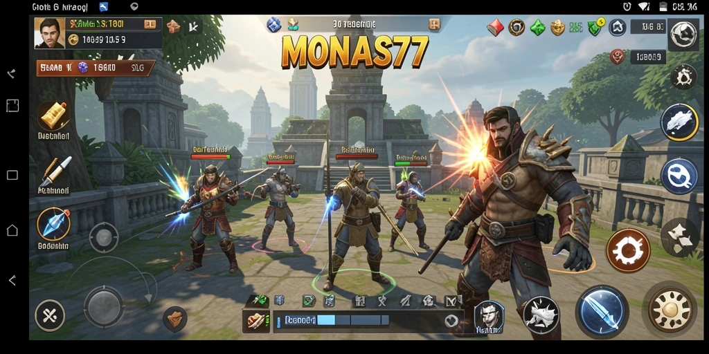 Tampilan menawan dari gameplay strategis MONAS77 yang seru.