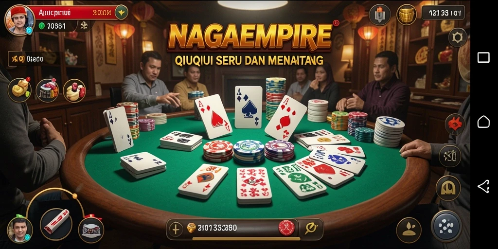 Screenshot menampilkan gameplay seru QiuQiu di NAGAEMPIRE.